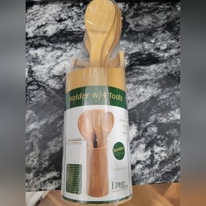 Lipper International Natural Bamboo Utensil Set